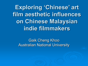 Exploring 'Chinese' art film aesthetic influences on Chinese