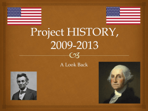 Review of Project HISTORY