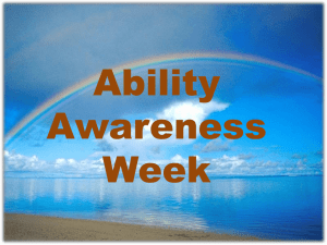 Ability Awareness/Learning Styles Training