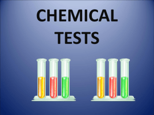 chemical tests