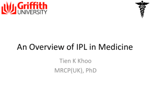 Medicine ( PPTX 3MB) - Griffith University