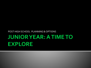 junior year: a time to explore - James Madison Memorial High School