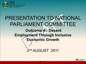 Decent Employment Through Inclusive Economic Growth