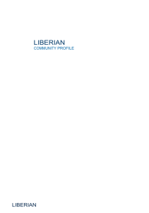 Liberian Community Profile - Department of Social Services