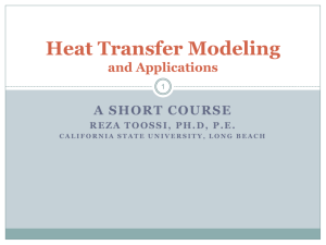 HT Modeling and Appl.. - California State University, Long Beach