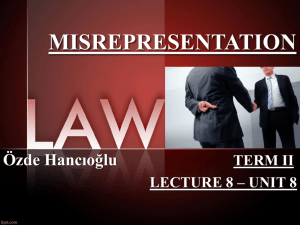 CONTRACT LAW Lecture 8 Unit 8