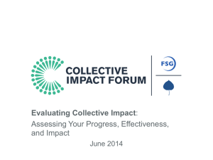 Evaluating Collective Impact Presentation