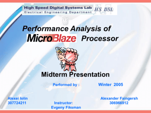 Performance Analysis of MicroBlaze Processor