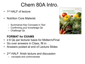 Lecture 1 - Intro and Optional TEXTS