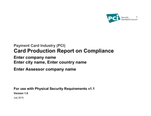 ROC Reporting Template - PCI Security Standards Council