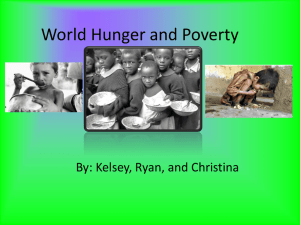 World Hunger and Poverty
