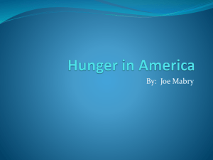 Hunger in America