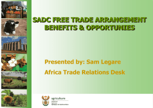 sadc free trade arrangement benefits