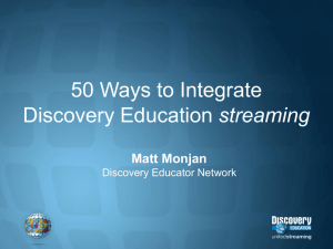 Discovery Education streaming