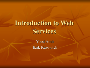 Introduction to Web Services