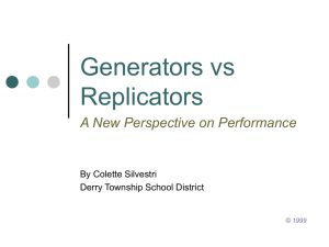 Generators vs Replicators
