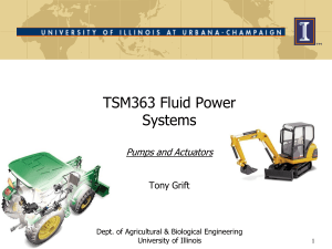 Pumps and Actuators - Department of Agricultural and Biological