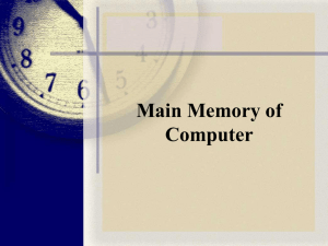 Introduction to computer memory