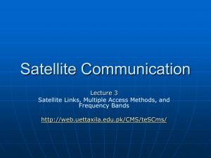 Satellite Communication - University of Engineering and Technology