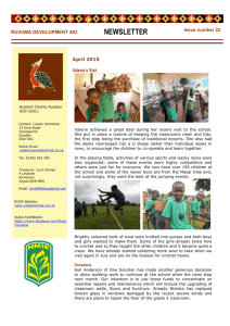 Newsletter22 April 2015