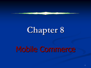 Chapter 8 Mobil Commerce