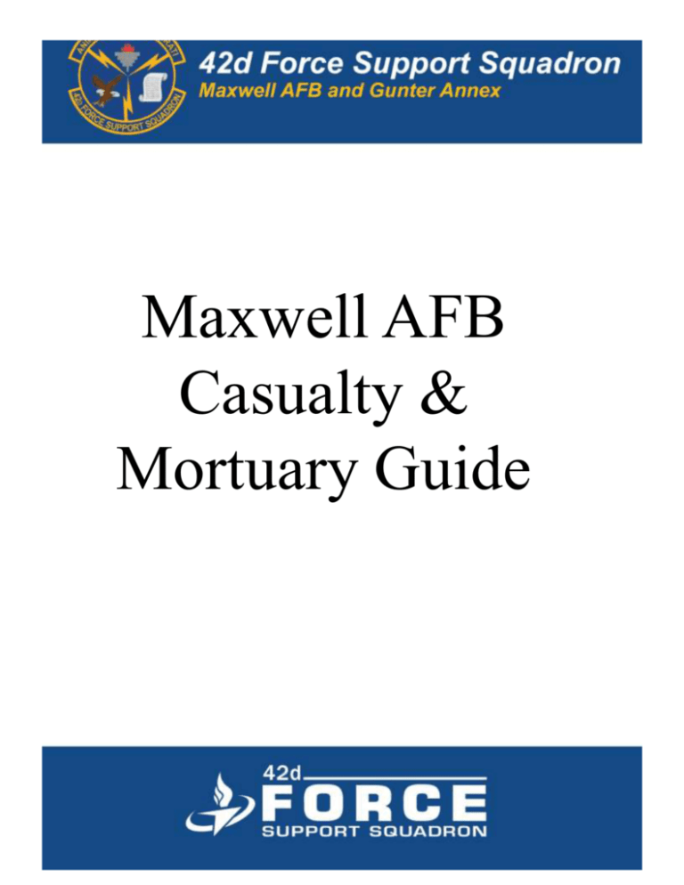 MAXWELL AFB CASUALTY GUIDE FINAL