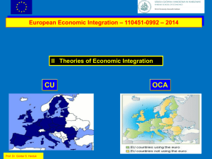 Theory of Optimum Currency Areas (2)