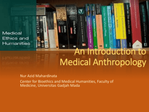 36. Medical Anthropology