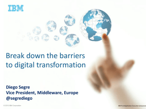 Diego Segre Vice President, Middleware, Europe @segrediego