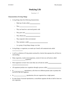 Studying Life - Miss Kennedy's Biology