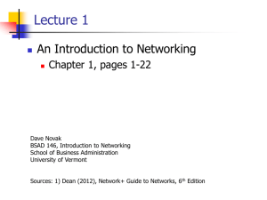 Network services - University of Vermont