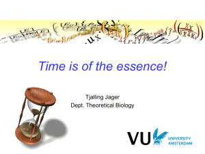 Time is of the essence!