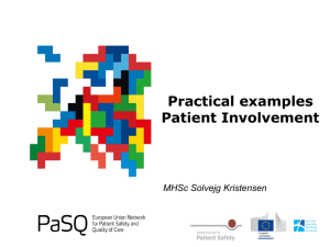 "Patient Involvement" by Solvejg