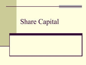 Share Capital - WordPress.com