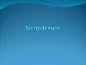 Company share issue