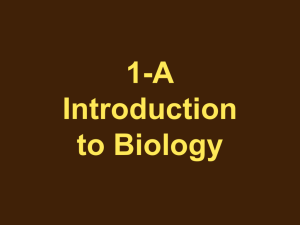 1-A Introduction to Biology