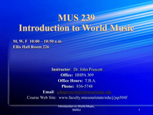 What is music? - Missouri State University