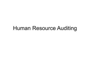 Human Resource Auditing