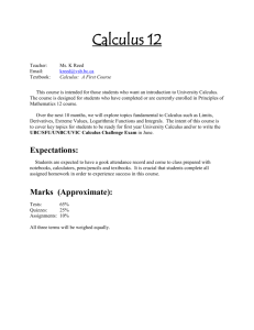 Calculus 12 - WordPress.com
