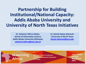 Partnership for Building Institutional/National