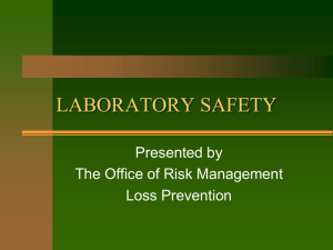 laboratory safety - Nicholls State University