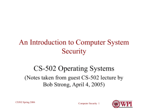 An Introduction to Computer Security