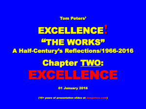 EXCELLENCE - Tom Peters