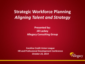Strategic Workforce Planning at Allegacy