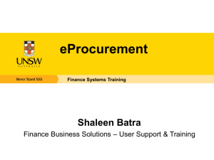 eProcurement Workshop