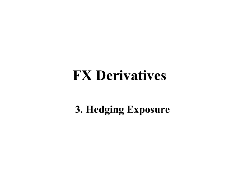 FX Derivatives