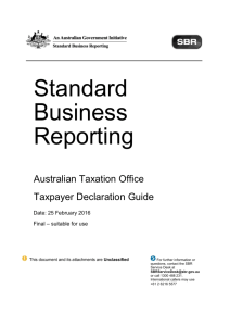 ATO Taxpayer Declaration Guide