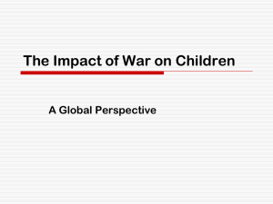 Impact of War on Children - Public Health and Social Justice