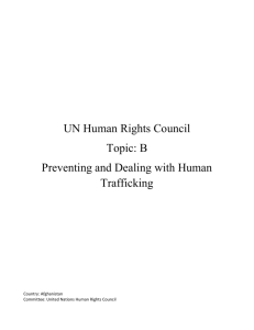 UN Human Rights Council Topic: B Preventing and Dealing with