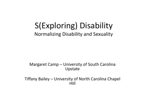 S(Exploring) Disability AHEAD 2015 FINAL